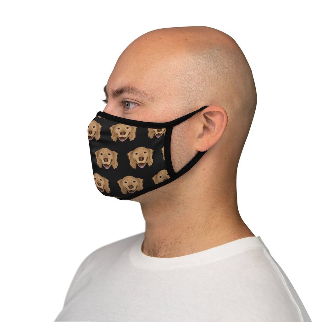 Golden Retriever Face Mask
