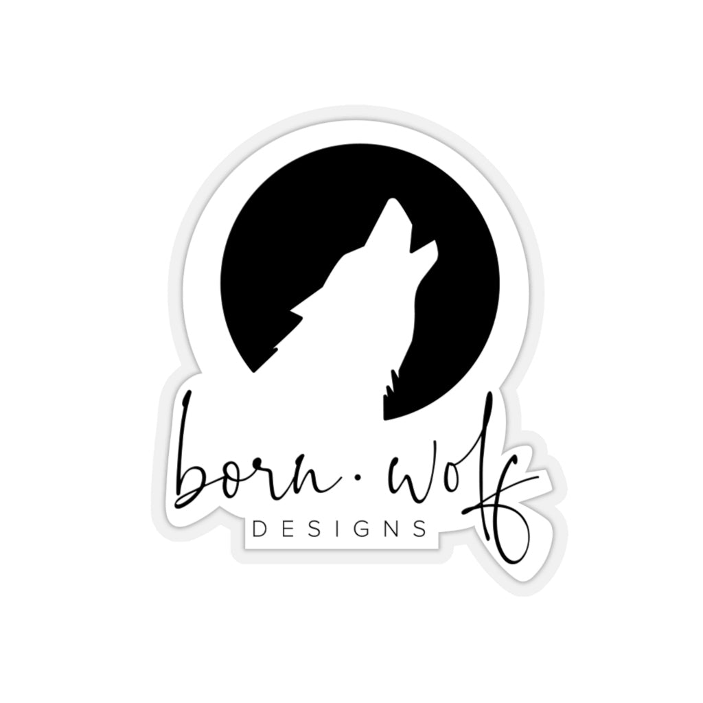 Born Wolf Designs Logo Sticker