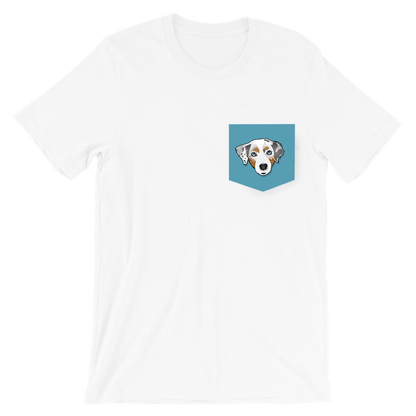 Australian Shepherd Custom Pocket T-Shirt