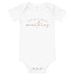 She Will Move Mountains Baby Onesie